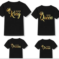 CAMISETAS KING & QUEEN & PRINCESS & PRINCE