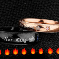 ANILLOS DE PAREJA KING/QUEEN (K/Q)