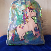 MOCHILA UNICORNIO LENTEJUELAS