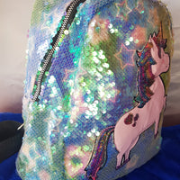 MOCHILA UNICORNIO LENTEJUELAS