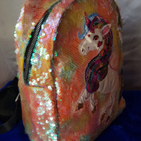 MOCHILA UNICORNIO LENTEJUELAS