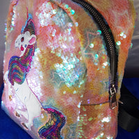 MOCHILA UNICORNIO LENTEJUELAS