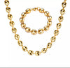 SET 2 CADENA Y PULSERA GRANOS DE CAFE