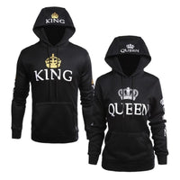 SUDADERA KING QUEEN NEGRO