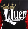 SUDADERA KING QUEEN ROJO/NEGRO